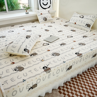2025新款全棉榻榻米床盖定制儿童大尺寸床单纯棉卡通炕单炕盖罩4m