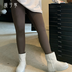 媛子家大码三色春季瑜伽裤九分打底裤外穿鲨鱼裤收腹显瘦无尴尬线
