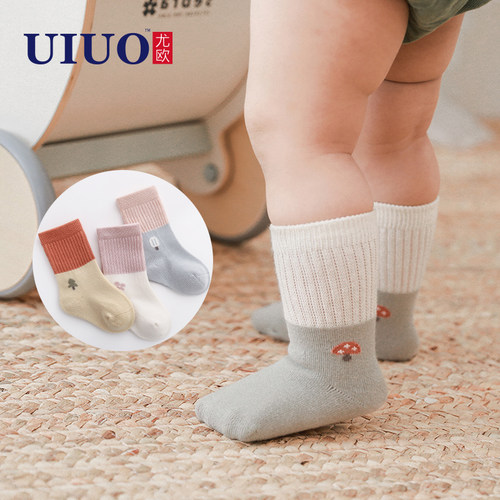 纯棉婴儿袜子可爱春秋