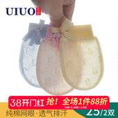 新生儿防抓脸手套夏季 初生婴儿护手套春秋纯棉宝宝防吃手神器 薄款