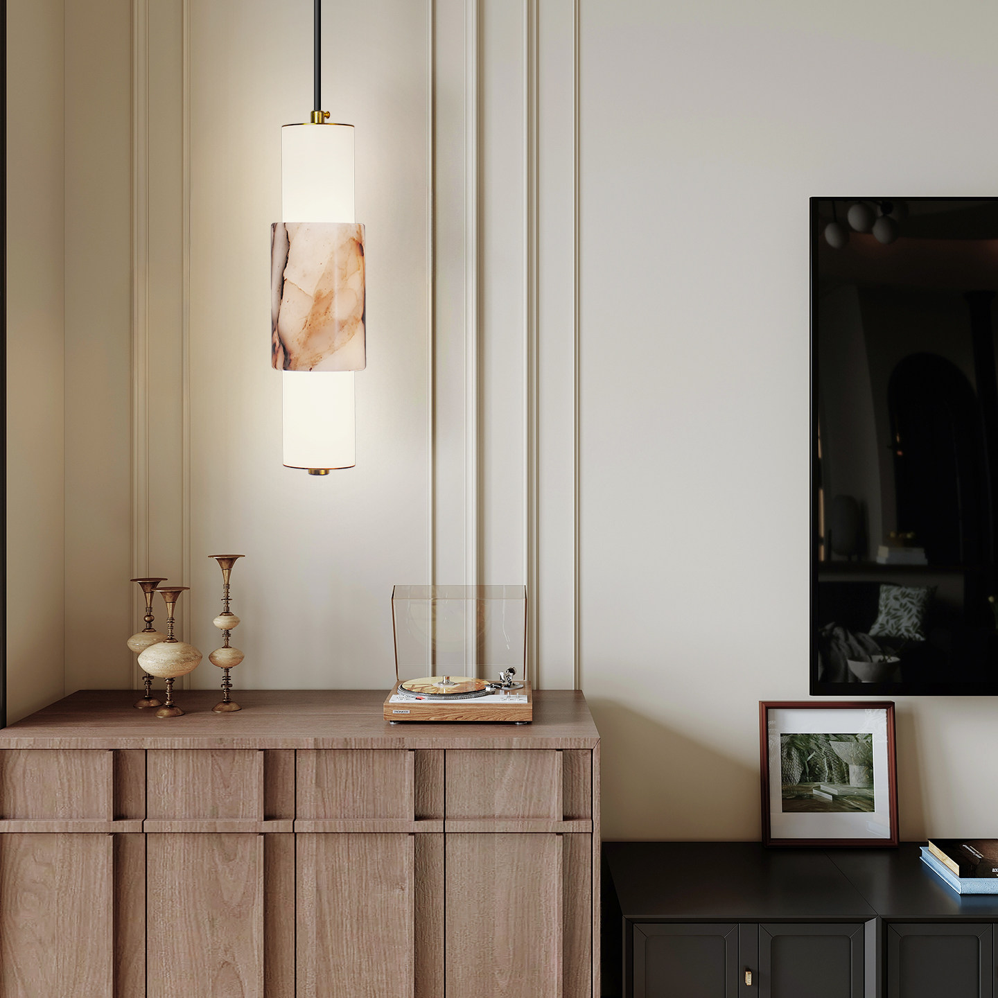 宝格丽卧室床头吊灯2025新款意式轻奢大理石客厅沙发玄关小吊线灯,家装灯饰光源,床头/玄关/吧台/过道吊灯,淘宝优惠券,粉丝福利购,淘宝优惠卷