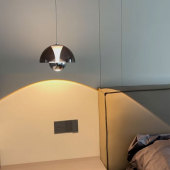 可升降床头吊灯花苞高级感轻奢感应小吊线灯新款 现代简约卧室灯