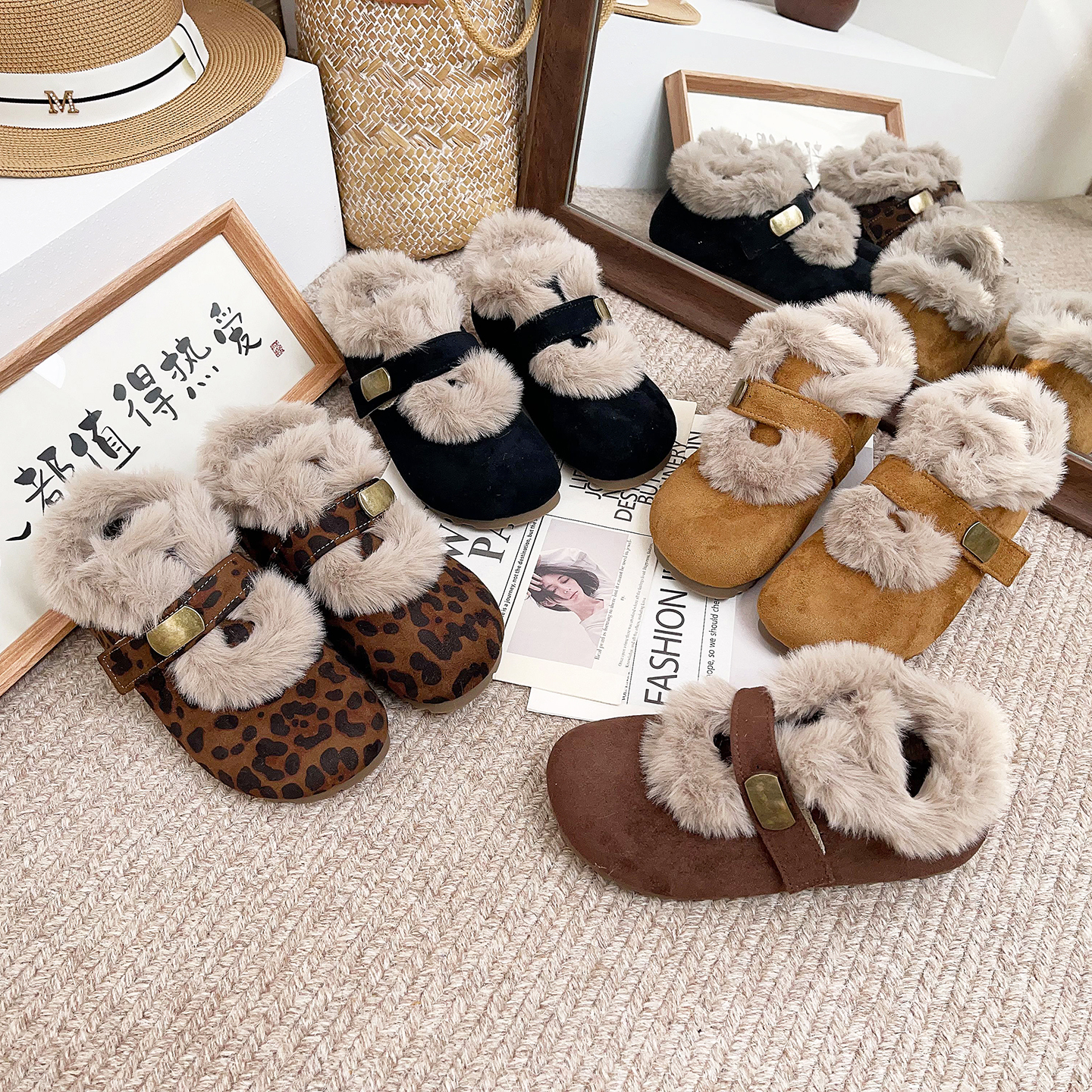 复古一脚蹬勃肯鞋女2025秋冬新款