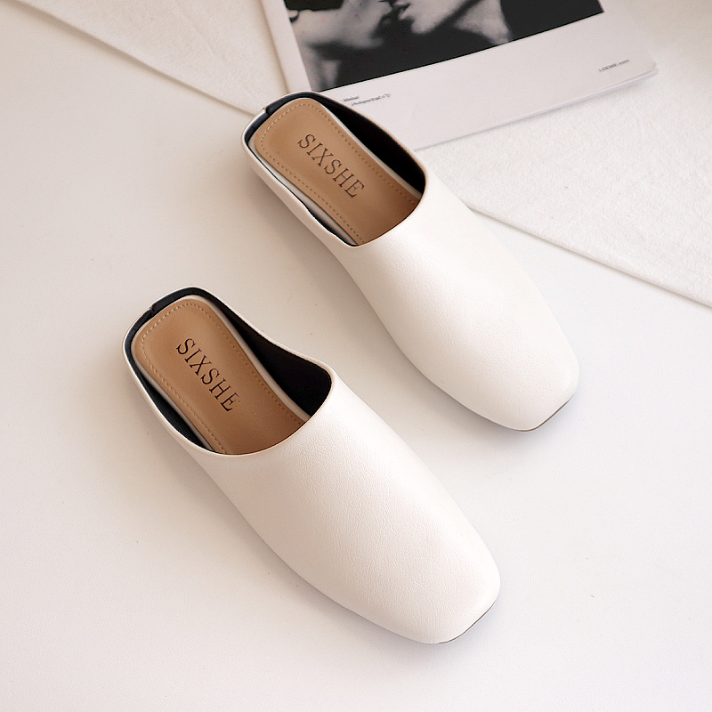凉拖女外穿夏季新款百搭网红ins时尚平底懒人穆勒包头半拖鞋