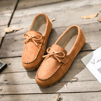 Doudou shoes, women's flat single shoes, spring and autumn ox tendon soft sole casual shoes, lazy people's pregnant women's shoes, mom's flat heel ladle shoes thumbnail 4