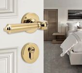 意大利进口PVD金色简欧门锁 黑色简欧复古轻奢磁力静音门锁