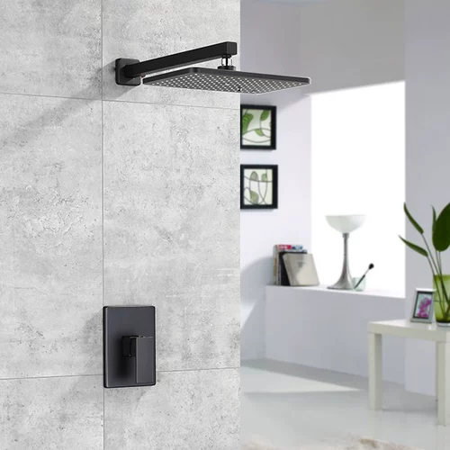 Gun Grey All -Copper Dark Grading Deap в стиле стены Скрытый встроенный в Tianmo Home Встроенный душ Azos Azos Azos