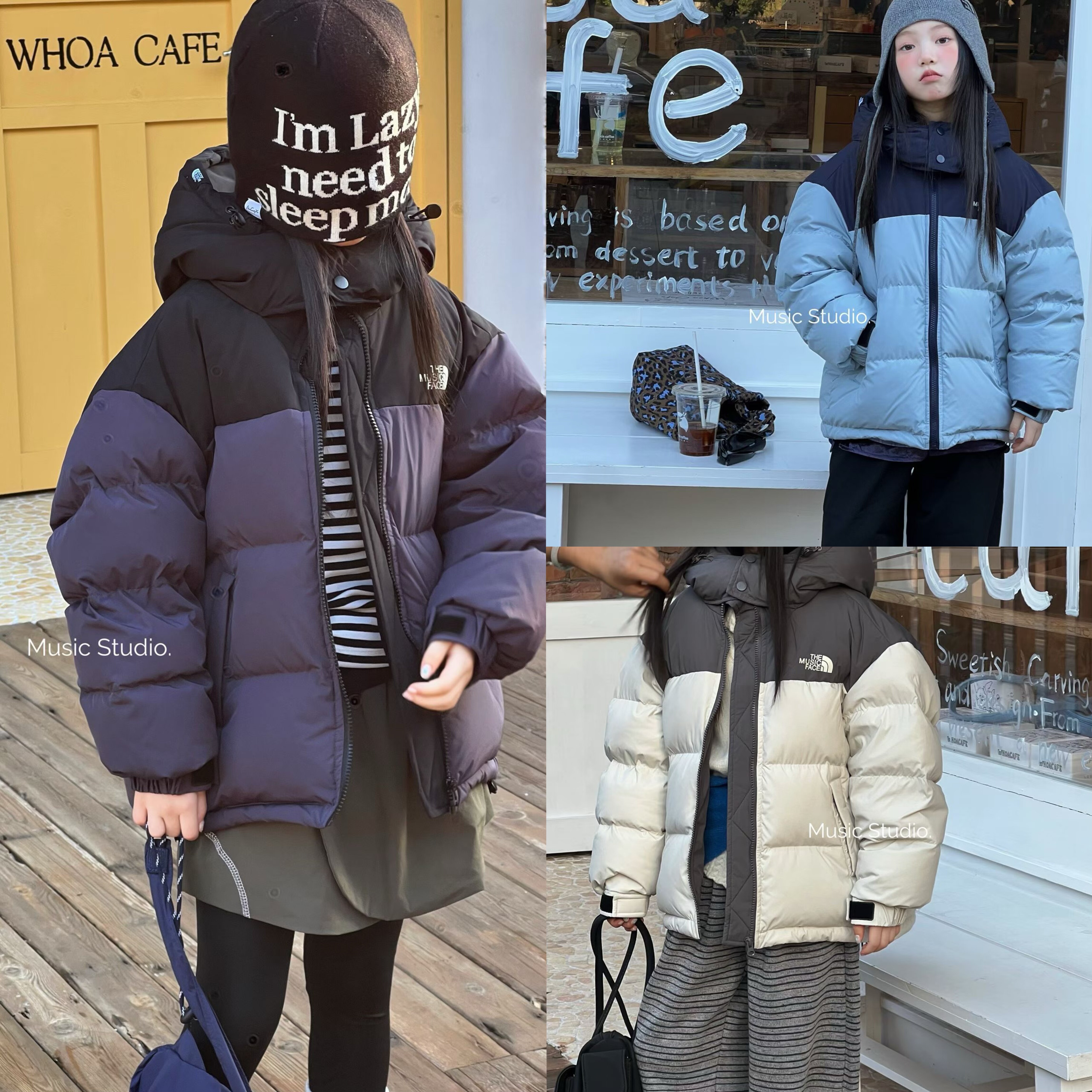 music童装25冬季新款男女童中长款泡芙羽绒服儿童90绒羽绒外套