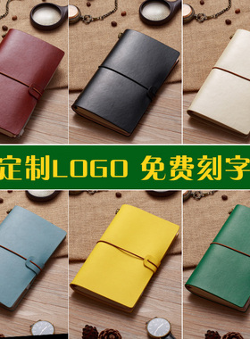 A6手账软面抄文艺青年大学生软抄本手绘黑色橙色墨绿色方格牛皮纸点阵空白内芯书写装订道林纸创意潮流刻字