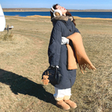 已下单新款深灰色牛角扣毛领连帽90绒羽绒服MM8063-P395-控588，女装羽绒服，浙宝233