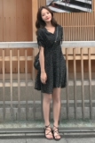 现货复古高腰波点连衣裙233-MMJ269P80控价138，女装连衣裙，浙宝233