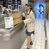 主推秋装新款韩版扣带袖口刺绣西装P115控价178已出货，女装西装，浙宝233