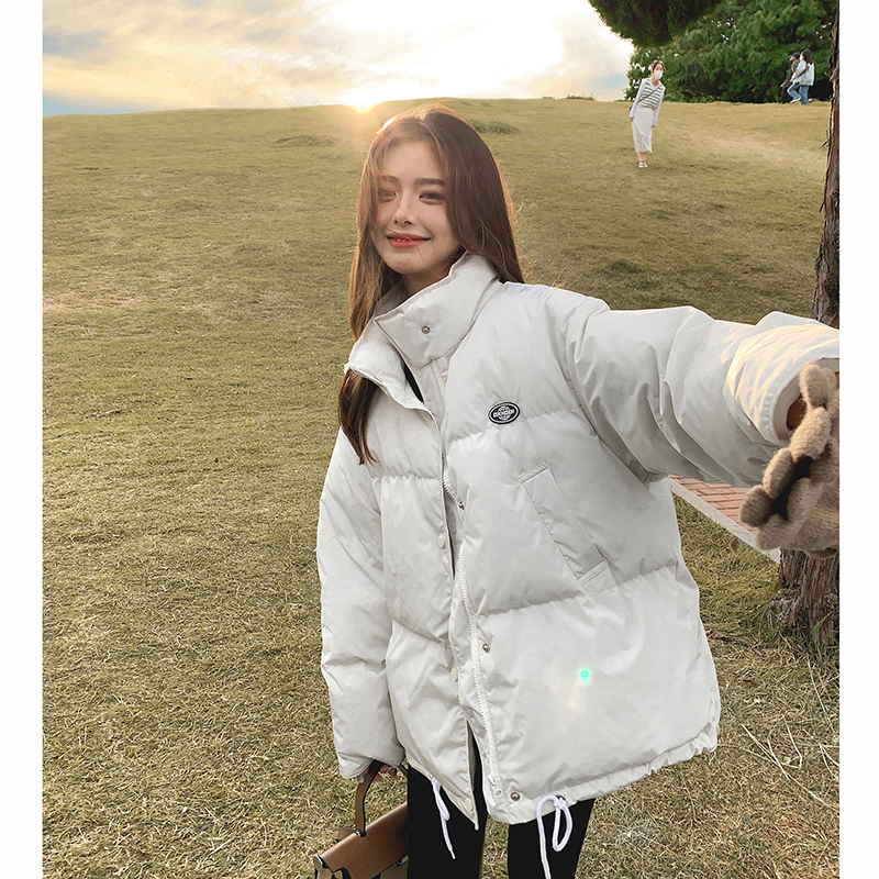 现货90绒学院风抽绳羽绒服MMJ3111原P255-K398新绒P280-K425，女装羽绒服，浙宝233