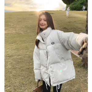 现货 90绒学院风抽绳羽绒服MMJ3111原P255-K398新绒P280-K425，女装羽绒服，浙宝233