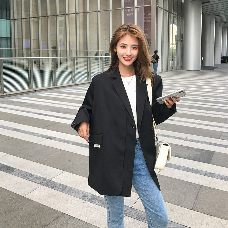 2023秋韩版紫色双门襟宽松西装MMJ1013P115控178买家秀,女装西装,浙宝233