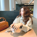 厚款通勤宽松型短外套宽松学生ins皮夹克机车服休闲春秋显瘦网红，女装皮衣，浙宝233