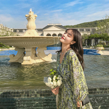 主推浮士德宫廷复古碎花系带连衣裙MMJ1069P95控价158已出货，女装连衣裙，浙宝233