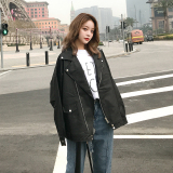 2023年现货春装oversize米白色机车皮衣MMJ003P130控189，女装皮衣，浙宝233