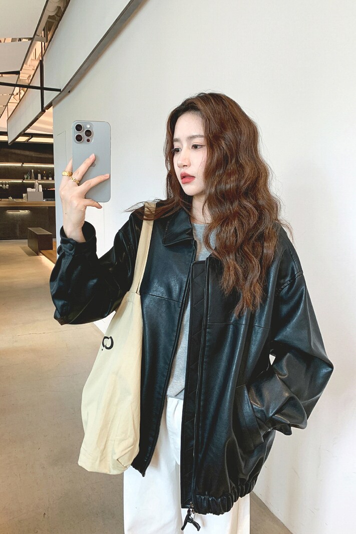 【现货】秋款重工miu系复古水洗皮衣夹克外套MMJ8039-P1170-K248,女装皮衣,浙宝233