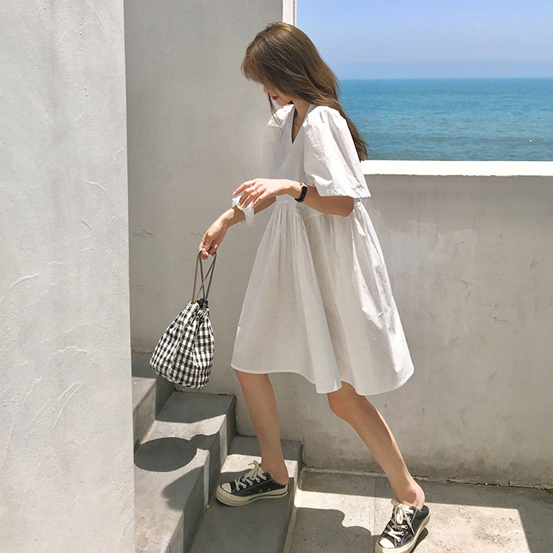 现货娃娃衫抽绳连衣裙MMJ1081P85控价138，女装连衣裙，浙宝233