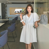 现货娃娃衫抽绳连衣裙MMJ1081P85控价138，女装连衣裙，浙宝233