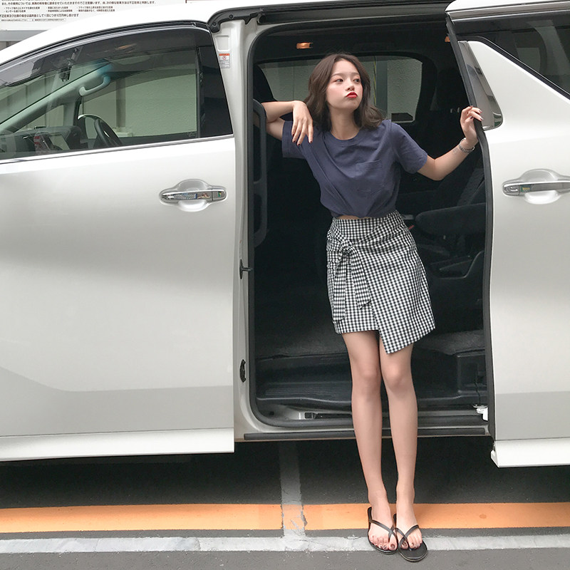 白色短袖t恤女夏2025新款爆款韩系高级感百搭修身打底衫上衣内搭,女装T恤,浙宝233