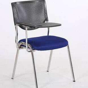 折叠记者椅培训会议室办公椅带写字板凳子桌椅一体补习班学生课q