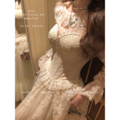 Lazy 加绒蕾丝鱼骨胸衣复古重工12m大裙摆纱半裙 Didi万卷金丝欧式