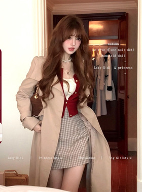 Lazy Didi比例重构 超高腰三色日系修身短裙黄金比例收腰包臀裙