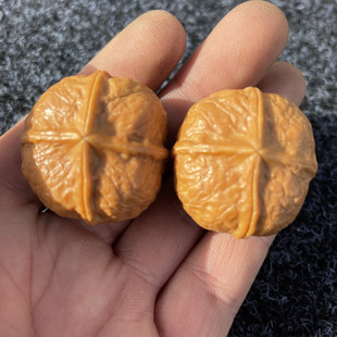 小核桃文玩三棱四棱野生秋子灯笼京八棱狮子头配对一对男女士手捻