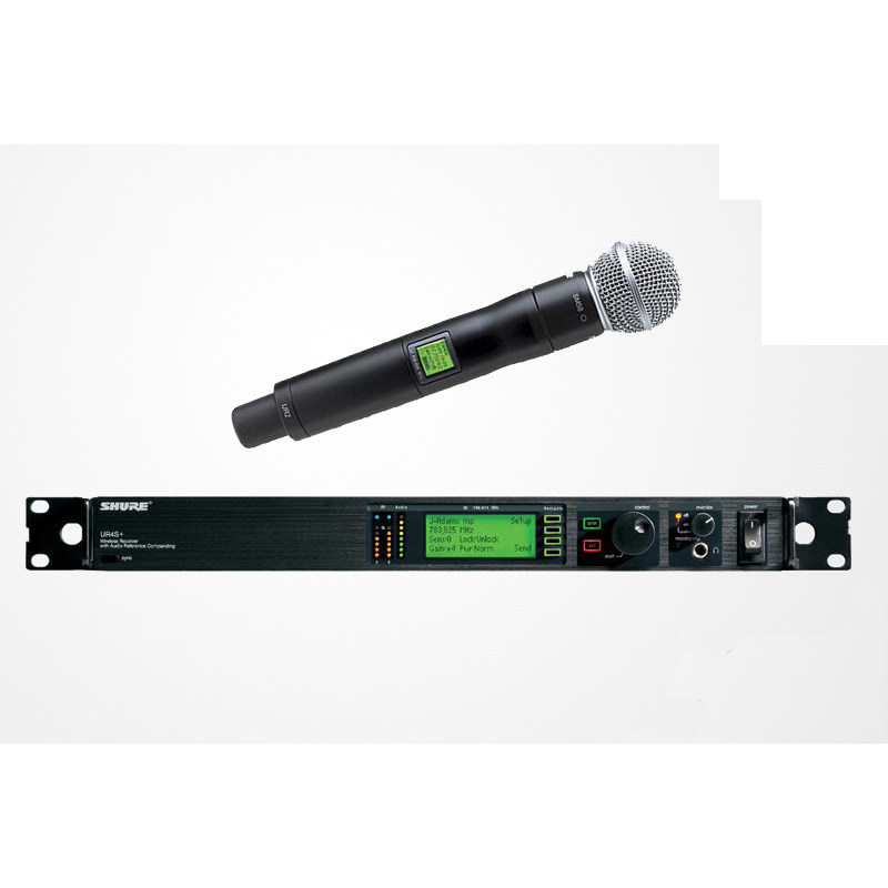 Shure/舒尔 UR24S+/SM58 一拖一无线单通道手持话筒/麦克风演出唱