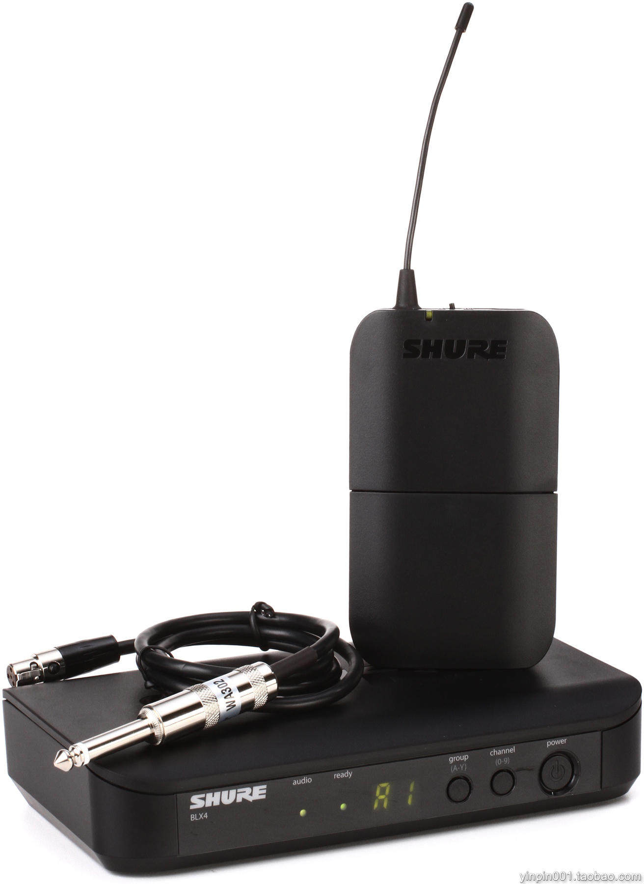 Shure/舒尔 BLX14/WA302 腰包式吉他/贝斯乐器无线系统话筒 演出