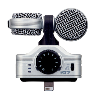 iPhone ZOOM iPod 高质量音频立体声麦克风苹果录音话筒 iPad iQ7