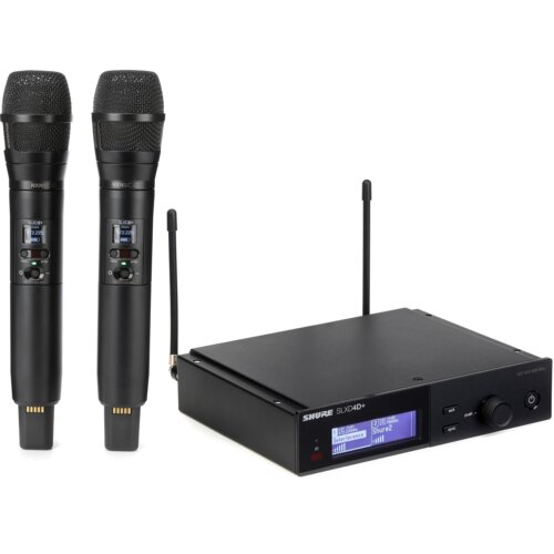 Shure/舒尔 SLXD24D+/N8C 数字无线双手持麦克风系统