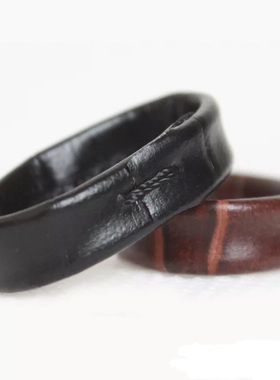 真皮表带配件皮表带扣环 活动圈/活动环/手表皮圈/皮带环棕色黑色