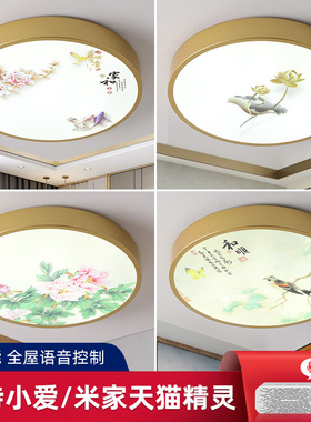 超薄LED吸顶灯客厅卧室餐厅阳台房间轻奢新中式简约现代大气灯具