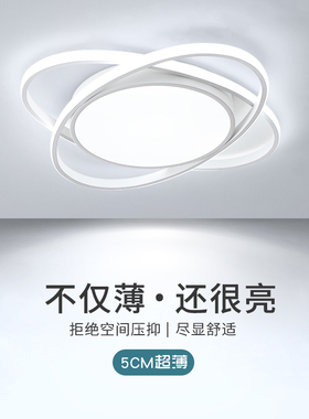 北欧LED吸顶灯简约现代客厅主卧室房间餐厅书房家用大气遥控灯具
