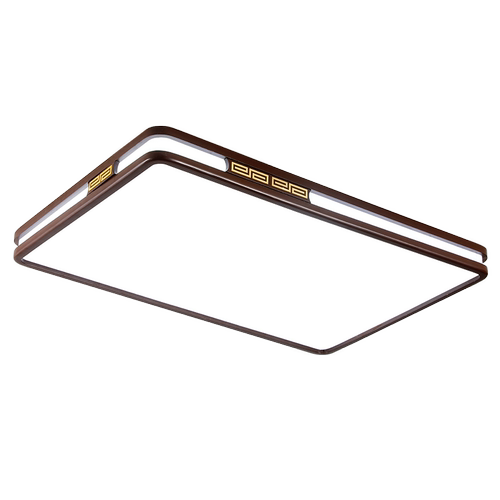 新中式胡桃木LED吸顶灯简约现代客厅主卧室餐厅房间2026新款灯具