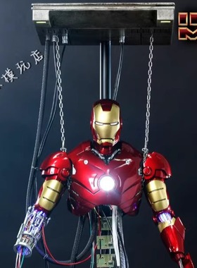 全新现货 HotToys HT DS003 1/6 截瘫钢铁侠MK3 半身装甲场景