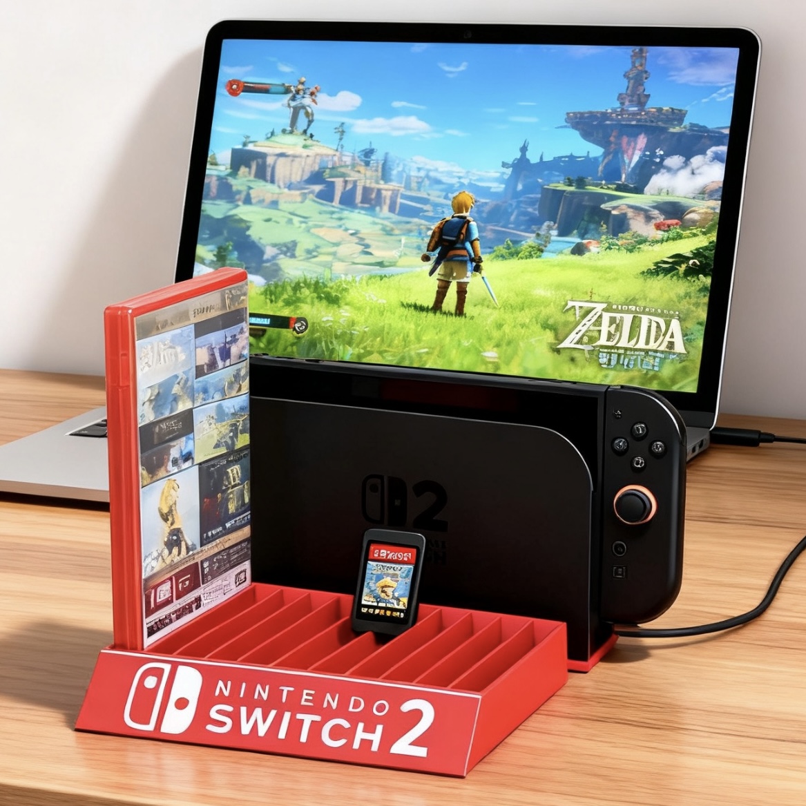 Switch2实体卡带盒 任天堂游戏收纳架 3D打印个性化定制