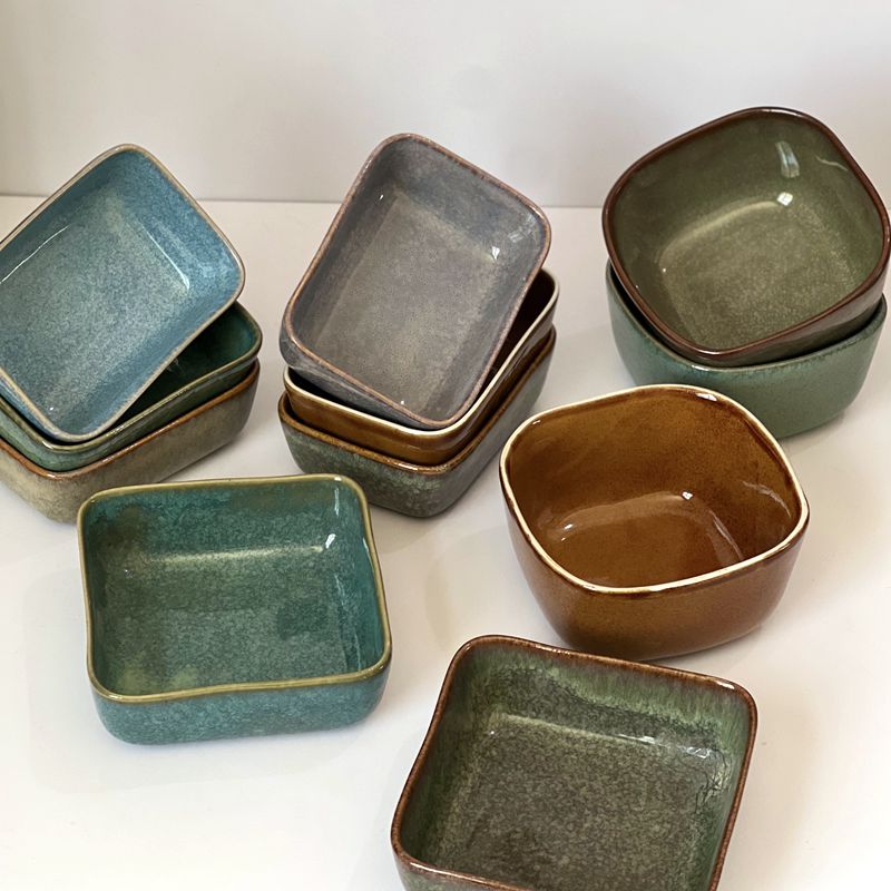 日式窑变釉水果沙拉碗芝士焗饭碗