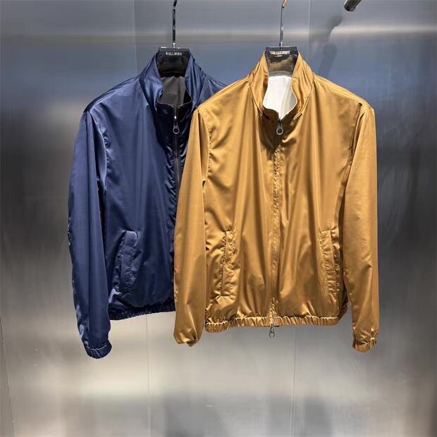 2026春季新款时尚轻奢老钱风双面穿立领夹克男休闲薄款百搭外套潮