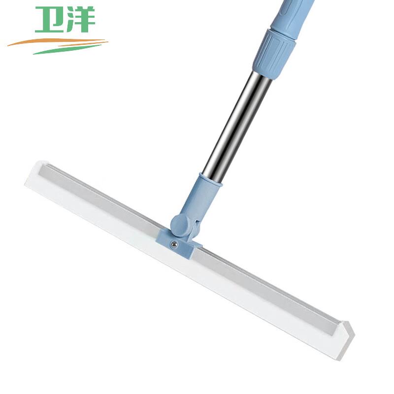 WYS-1489硅胶刮水器小号35CM可伸缩不锈钢杆卫浴地刮刮水扫把清洁