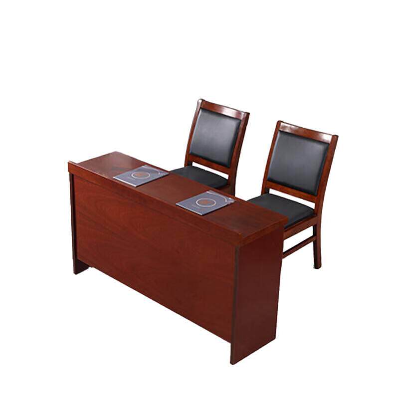 举冠办公家具会议桌培训桌长条桌油漆实木贴皮听讲桌课桌两人位1.