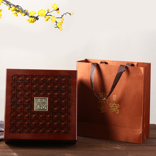 燕窝虫草金线莲包装盒礼品木盒圆内盒通用100克250克500克配布袋