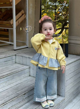 KIAI·26春~卫衣格子边外套811003