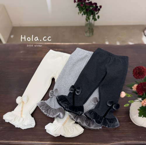 HOLA.CC·26冬~蝴蝶结打底加绒裤26279