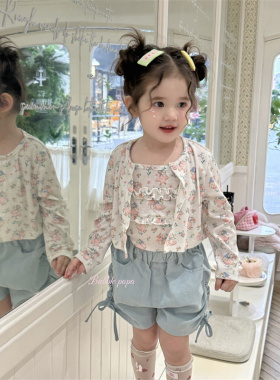 Bubble·26夏~卡通鸭鸭上衣两件套FX55191