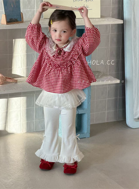 HOLA.CC·26春~纱纱花边喇叭裤3142