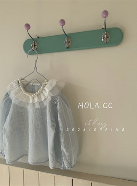 HOLA.CC·26春~印花双层领娃娃衫3178